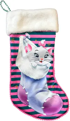 Kurt S. Adler kerstsok disney marie 45cm roze, blauw - afbeelding 1