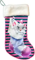Kurt S. Adler kerstsok disney marie 45cm roze, blauw - afbeelding 1