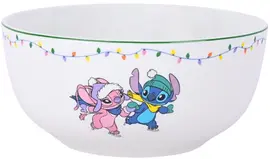 Kurt S. Adler kom keramiek disney stitch & angel 14x6.5cm   - afbeelding 1