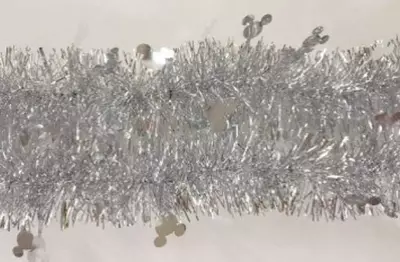 Kurt S. Adler kunststof guirlande disney mickey mouse 10x200cm zilver - afbeelding 1
