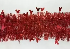Kurt S. Adler kunststof guirlande disney mickey mouse 10x200cm rood - afbeelding 1
