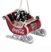 Kurt S. Adler kunststof kerstbal coca-cola slee 8cm rood  kopen?