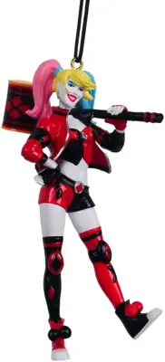 Kurt S. Adler kunststof kerstbal DC Comics Harley Quinn 10cm multi - afbeelding 1
