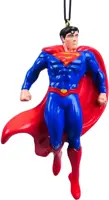 Kurt S. Adler kunststof kerstbal DC Comics Superman 10cm rood, blauw - afbeelding 1