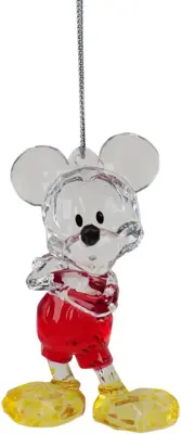Kurt S. Adler kunststof kerstbal Disney 100 jaar Mickey Mouse 8cm multi - afbeelding 1