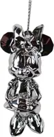 Kurt S. Adler kunststof kerstbal Disney 100 jaar Minnie Mouse 8cm zilver - afbeelding 1