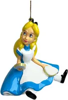 Kurt S. Adler kunststof kerstbal Disney Alice 9cm multi - afbeelding 1