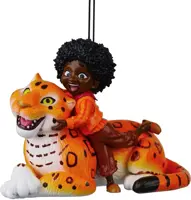 Kurt S. Adler kunststof kerstbal Disney Antonio & Jaguar 7cm multi - afbeelding 1