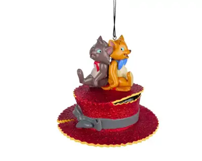 Kurt S. Adler kunststof kerstbal Disney Aristokatten 10cm multi - afbeelding 1