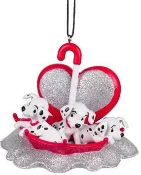 Kurt S. Adler kunststof kerstbal Disney Dalmatier 7cm multi - afbeelding 1