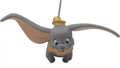 Kurt S. Adler kunststof kerstbal Disney Dombo 10cm multi - afbeelding 1