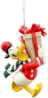 Kurt S. Adler kunststof kerstbal Disney Donald Duck vintage 10cm multi - afbeelding 1