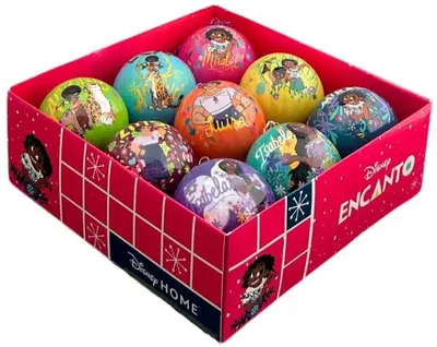 Kurt S. Adler kunststof kerstbal disney encanto 7.5cm multi 9 stuks - afbeelding 1