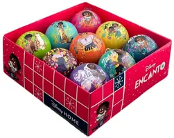Kurt S. Adler kunststof kerstbal disney encanto 7.5cm multi 9 stuks - afbeelding 1