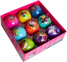Kurt S. Adler kunststof kerstbal disney encanto 7.5cm multi 9 stuks - afbeelding 1