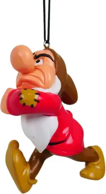 Kurt S. Adler kunststof kerstbal Disney Grumpy 8cm multi - afbeelding 1