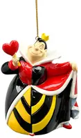 Kurt S. Adler kunststof kerstbal Disney Hartenkoningin 10cm multi - afbeelding 1