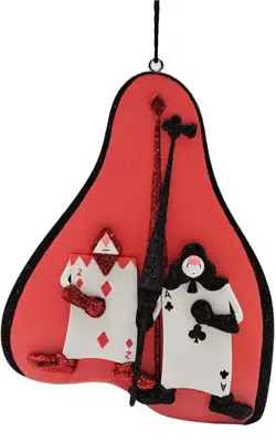 Kurt S. Adler kunststof kerstbal Disney Kaartsoldaten 10cm multi - afbeelding 1
