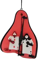 Kurt S. Adler kunststof kerstbal Disney Kaartsoldaten 10cm multi - afbeelding 1