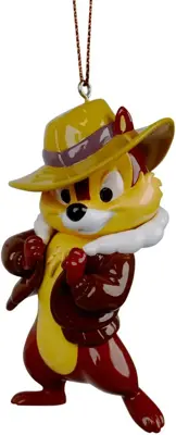 Kurt S. Adler kunststof kerstbal Disney Knabbel 8cm bruin - afbeelding 1