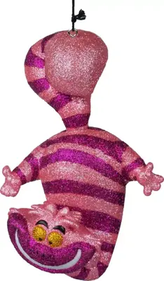 Kurt S. Adler kunststof kerstbal Disney Kolderkat 10cm roze - afbeelding 1