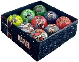 Kurt S. Adler kunststof kerstbal disney marvel avengers 7.5cm multi 9 stuks - afbeelding 1