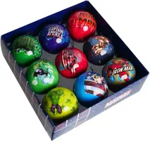 Kurt S. Adler kunststof kerstbal disney marvel avengers 7.5cm multi 9 stuks - afbeelding 1