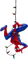 Kurt S. Adler kunststof kerstbal Disney Marvel Spiderman hangend 20cm rood, blauw - afbeelding 1