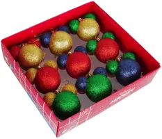 Kurt S. Adler kunststof kerstbal disney mickey mouse 6cm multi 9 stuks - afbeelding 1