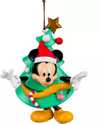 Kurt S. Adler kunststof kerstbal disney mickey mouse kerstboom 9cm multi  - afbeelding 1