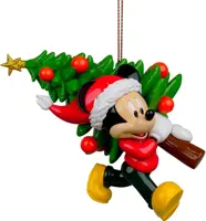 Kurt S. Adler kunststof kerstbal Disney Mickey Mouse kerstboom 9cm multi - afbeelding 1