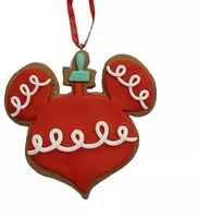 Kurt S. Adler kunststof kerstbal disney mickey mouse peperkoek 9cm rood  kopen?
