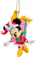 Kurt S. Adler kunststof kerstbal Disney Minnie Mouse cadeau 9cm multi - afbeelding 1
