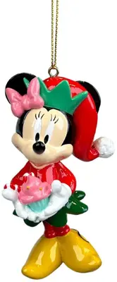 Kurt S. Adler kunststof kerstbal Disney Minnie Mouse cupcake 9cm multi - afbeelding 1