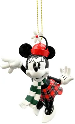 Kurt S. Adler kunststof kerstbal Disney Minnie Mouse vintage 9cm multi - afbeelding 1