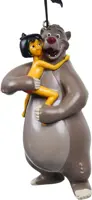 Kurt S. Adler kunststof kerstbal Disney Mowgli en Baloe 10.5cm multi - afbeelding 1