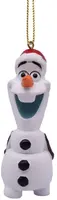 Kurt S. Adler kunststof kerstbal Disney Olaf kerstmuts 9.5cm wit - afbeelding 1