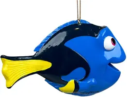 Kurt S. Adler kunststof kerstbal Disney Pixar Dory 8cm blauw. zwart - afbeelding 1