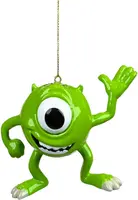 Kurt S. Adler kunststof kerstbal Disney Pixar Mike Wazowski 8cm groen - afbeelding 1