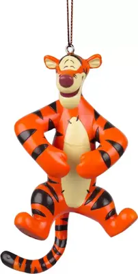 Kurt S. Adler kunststof kerstbal Disney Teigetje 10cm oranje - afbeelding 1