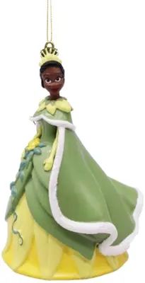 Kurt S. Adler kunststof kerstbal Disney Tiana 10cm groen - afbeelding 1