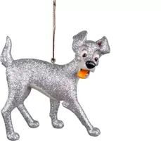 Kurt S. Adler kunststof kerstbal Disney Vagebond 10cm zilver - afbeelding 1
