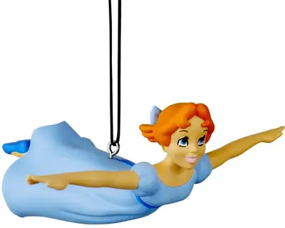 Kurt S. Adler kunststof kerstbal Disney Wendy 8cm blauw - afbeelding 1