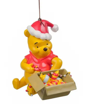 Kurt S. Adler kunststof kerstbal Disney Winnie de Poeh 10.5cm multi - afbeelding 1