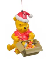 Kurt S. Adler kunststof kerstbal Disney Winnie de Poeh 10.5cm multi - afbeelding 1