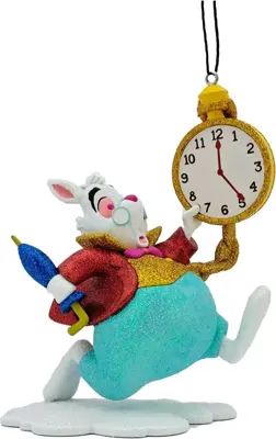 Kurt S. Adler kunststof kerstbal Disney Witte konijn 14cm multi - afbeelding 1