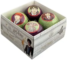 Kurt S. Adler kunststof kerstbal harry potter 0cm multi 4 stuks - afbeelding 1