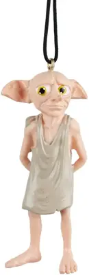 Kurt S. Adler kunststof kerstbal Harry Potter Dobby 7cm bruin - afbeelding 1