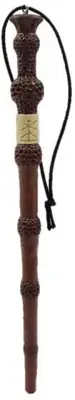 Kurt S. Adler kunststof kerstbal Harry Potter Elder Wand 10cm bruin - afbeelding 1