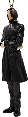 Kurt S. Adler kunststof kerstbal Harry Potter Severus Sneep 11cm zwart - afbeelding 1
